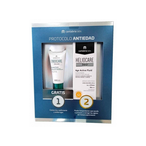 PACK HELIOCARE AGE ACTIVE FLUID  FIRMING CREAN CELLAGE