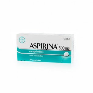 ASPIRINA 500 MG ADULTOS 20 COMPRIMIDOS