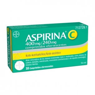 ASPIRINA C 10 COMPRIMIDOS EFERVESCENTE