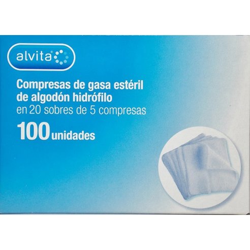 ALVITA COMPRESA GASA 100 U